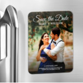 Klassisches Skriptbenutzerdefiniertes Foto Hochzei Magnet