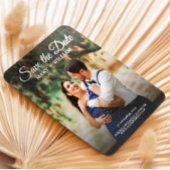 Klassisches Skriptbenutzerdefiniertes Foto Hochzei Magnet