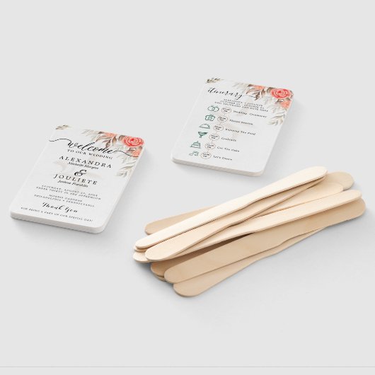 Klassisches SkriptWedding-Programm und Timeline Ha Fächer (Non-assembled)