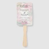 Klassisches SkriptWedding-Programm und Timeline Ha Fächer (Vorderseite)