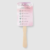 Klassisches SkriptWedding-Programm und Timeline Ha Fächer (Rückseite)