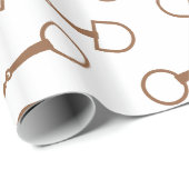Klassisches Snaffle Bit Wrapping Paper Geschenkpapier (Rolleneckpunkt)