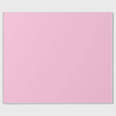 Klassisches Solid Soft Pink Geschenkpapier (Flach)