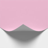 Klassisches Solid Soft Pink Geschenkpapier (Ecke)