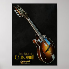 Klassisches Sorensen Sprite 2-Punkte-Mandolin-Post Poster