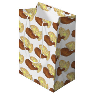 Klassisches Soul Frittiertes Hühnchen und WaffelDi Mittlere Geschenktüte