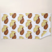 Klassisches Soul Frittiertes Hühnchen und WaffelDi Strandtuch (Vorderseite)