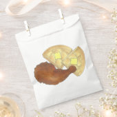 Klassisches Soul Frittiertes Hühnchen und Waffeln  Geschenktütchen (Ausgeschnitten)