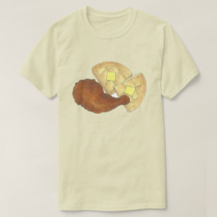 Klassisches Soul Frittiertes Hühnchen und Waffeln  T-Shirt