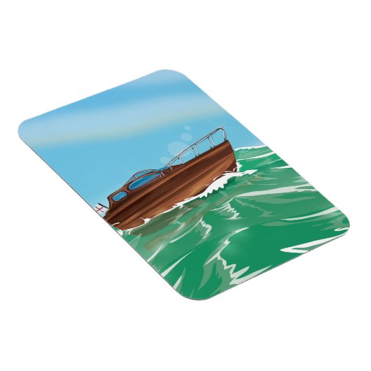 Klassisches Speedboat Magnet (Rechte Seite)
