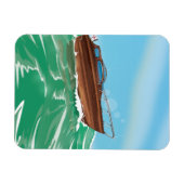 Klassisches Speedboot Magnet (Horizontal)