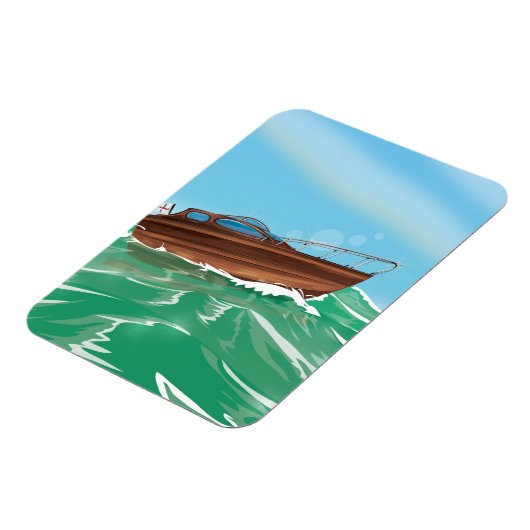 Klassisches Speedboot Magnet (Linke Seite)