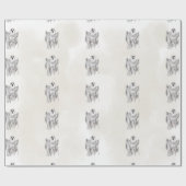 Klassisches Spooky Woods Sheet Ghost Halloween Geschenkpapier (Flach)
