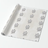 Klassisches Spooky Woods Sheet Ghost Halloween Geschenkpapier (Ungerollt)