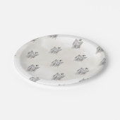 Klassisches Spooky Woods Sheet Ghost Halloween Pappteller (Schrägansicht)