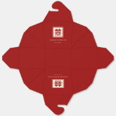 Klassisches Square Doppelglücksspiel Chinesische H Geschenkschachtel (Ungefaltet)