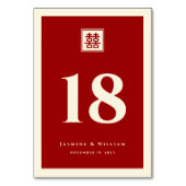 Klassisches Square Doppelglücksspiel Chinesische H Tischnummer (Rückseite)