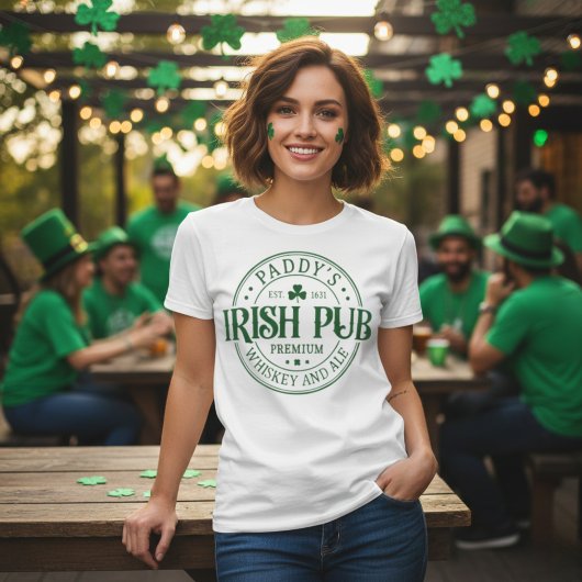 Klassisches St Patrick's Day Paddy's Irish Pub T-Shirt