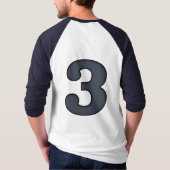 Klassisches Stahlblau Nr. 3 T-Shirt (Rückseite)