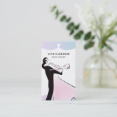 Klassisches Standardtanz-Lehrer-Geschäft Visitenkarte (Stehend Vorderseite)