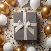 Klassisches Stapelschwarz Taupe Beige Wrapping Pap Geschenkpapier