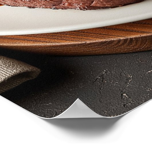 Klassisches Steakhouse Dinner Design Poster (Ecke)