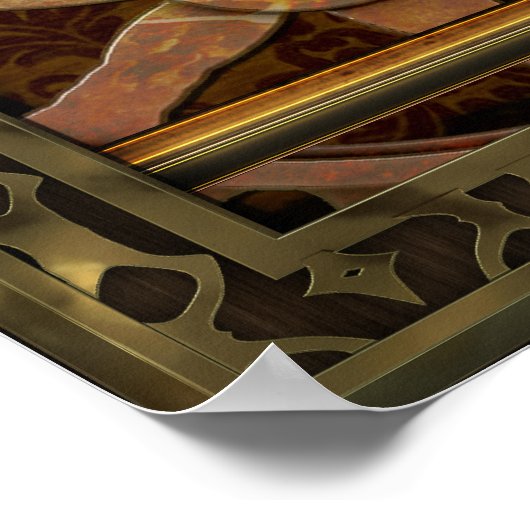 Klassisches Steampunk-Poster Poster (Ecke)