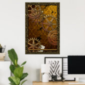 Klassisches Steampunk-Poster Poster (Heimbüro)
