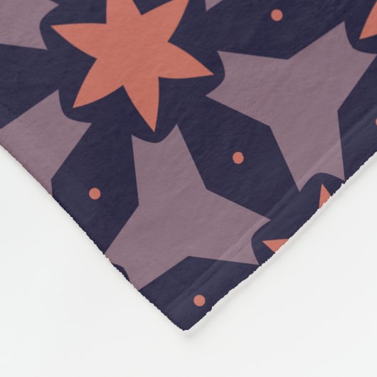 Klassisches Sterndesign Fleecedecke (Ecke)