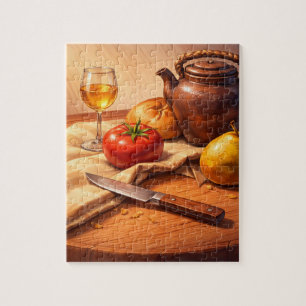 Klassisches Stilleben-Kunstpuzzle Puzzle
