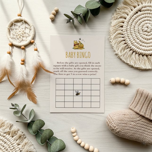 Klassisches Storybook Bear Baby Shower Bingo Game (Von Creator hochgeladen)