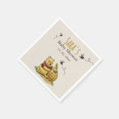 Klassisches Storybook Bear Baby Shower Paper Napki Serviette (Ecke)
