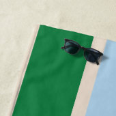 Klassisches Strandtuch mit Rennstreifen-Monogramm (Beispiel)