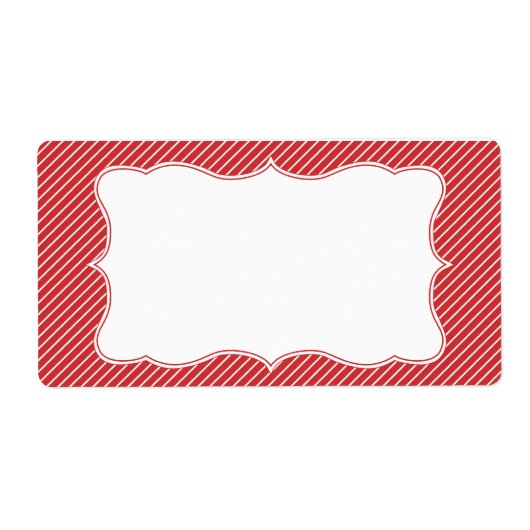 Klassisches Streifenadressenlabel (Vorne)