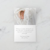 Klassisches Streifengold Dankeskarte (Innenseite)