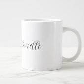 Klassisches stylisches Skript Fügen Sie Ihren Name Jumbo-Tasse (Rechts)