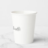 Klassisches stylisches Skript Fügen Sie Ihren Name Pappbecher (Links)