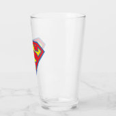 Klassisches Supergirl-Logo mit blauer Kontur Glas (Links)