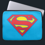 Klassisches Supergirl-Logo mit blauer Kontur Laptopschutzhülle<br><div class="desc">Supergirl | Karo aus diesem klassischen Supergirl S-Schild in rot und gelb,  in blau umrissen!</div>