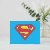 Klassisches Supergirl-Logo mit blauer Kontur Postkarte (Stehend Vorderseite)