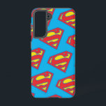 Klassisches Supergirl-Logo mit blauer Kontur Samsung Galaxy Hülle<br><div class="desc">Supergirl | Karo aus diesem klassischen Supergirl S-Schild in rot und gelb,  in blau umrissen!</div>