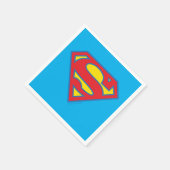 Klassisches Supergirl-Logo mit blauer Kontur Serviette (Ecke)