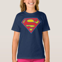 Klassisches Supergirl-Logo mit blauer Kontur