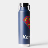 Klassisches Supergirl-Logo mit blauer Kontur Trinkflasche (Vorne)
