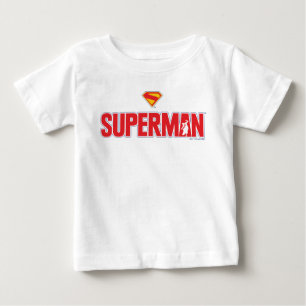 Klassisches Superman Bold-Logo Baby T-shirt