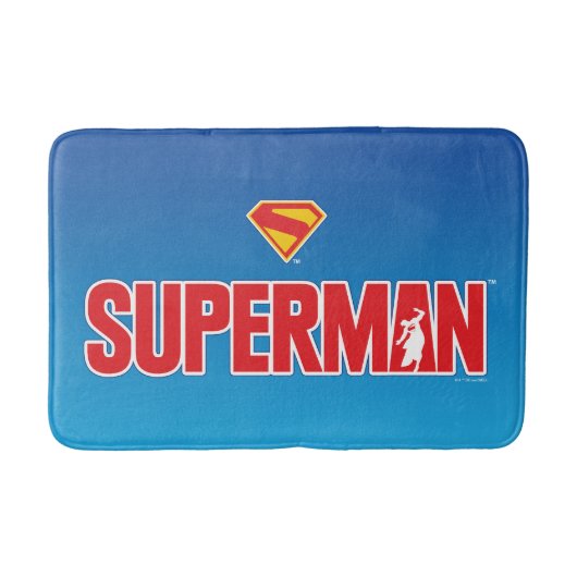 Klassisches Superman Bold-Logo Badematte (Vorderseite)