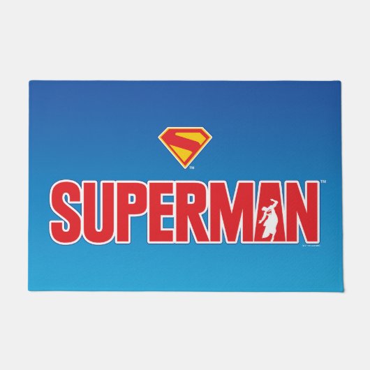 Klassisches Superman Bold-Logo Fußmatte (Vorderseite)