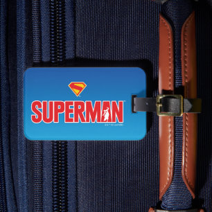 Klassisches Superman Bold-Logo Gepäckanhänger