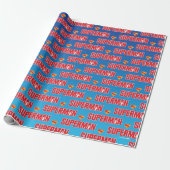 Klassisches Superman Bold-Logo Geschenkpapier (Ungerollt)