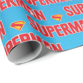 Klassisches Superman Bold-Logo Geschenkpapier (Rolleneckpunkt)